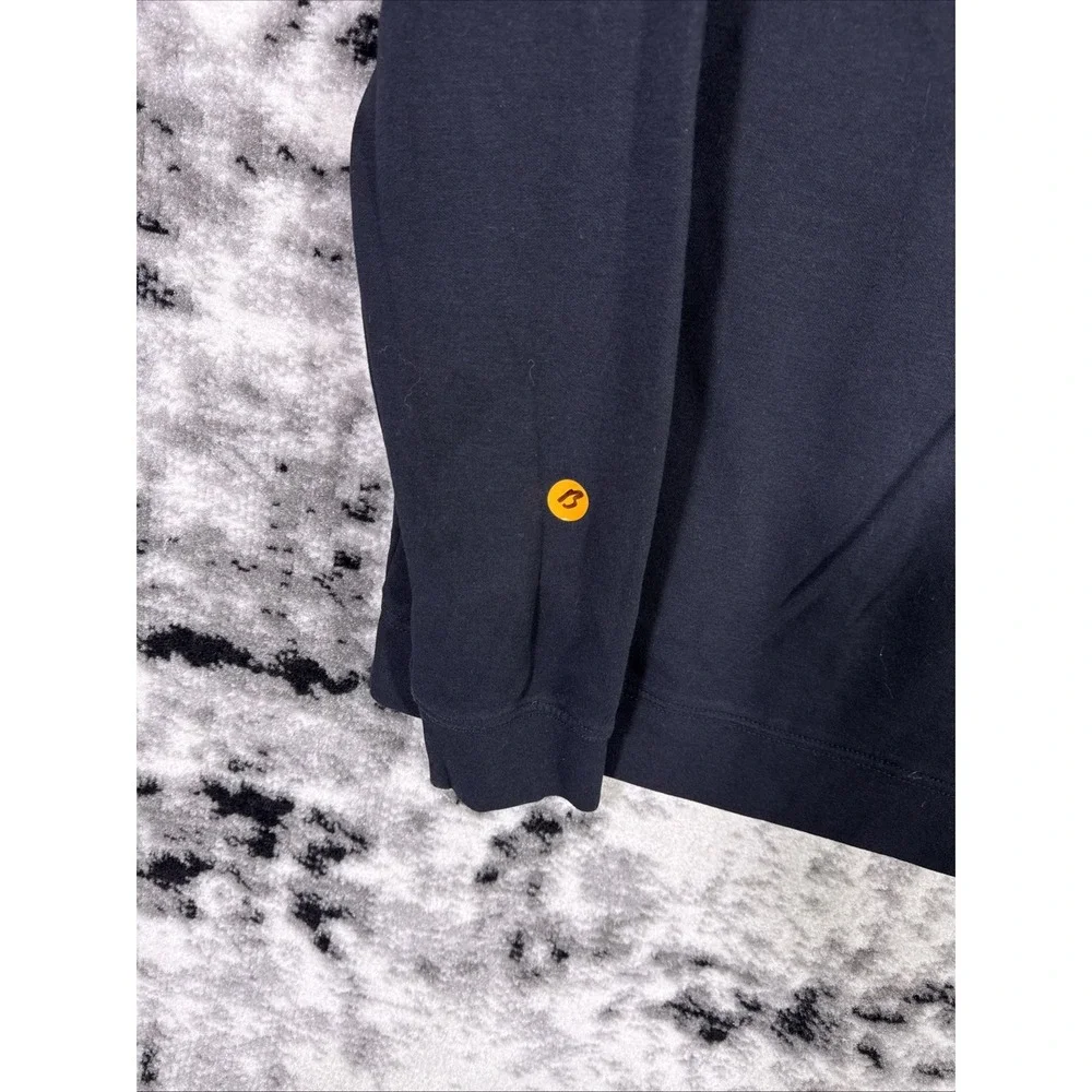 Johnnie O Performance Pullover 1/4 Zip Mens Size Large Black Slim Preppy Golf